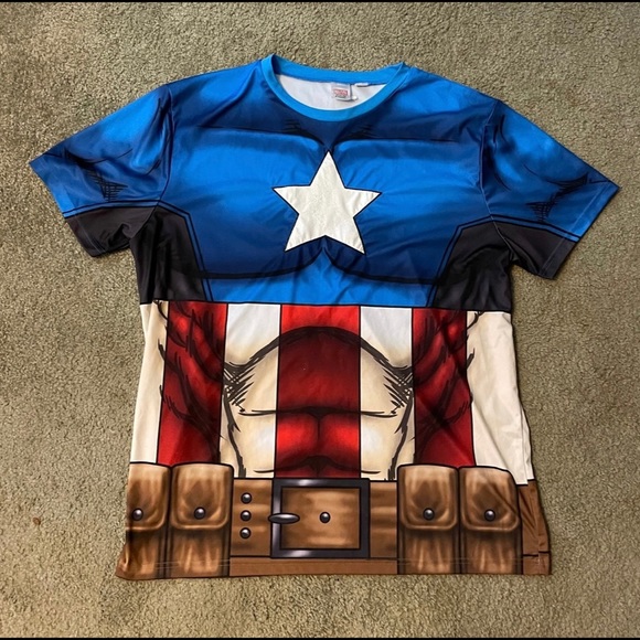 NWOT Marvel Captain America T-shirt - MEN XXL - Picture 1 of 3